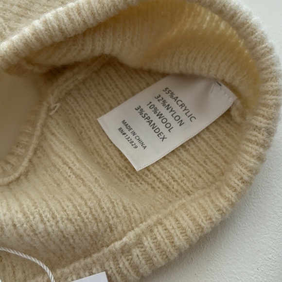 New Lovers and Friends Kamile Knit Bra in Cream crop top adjustable straps XS - Picture 5 of 6